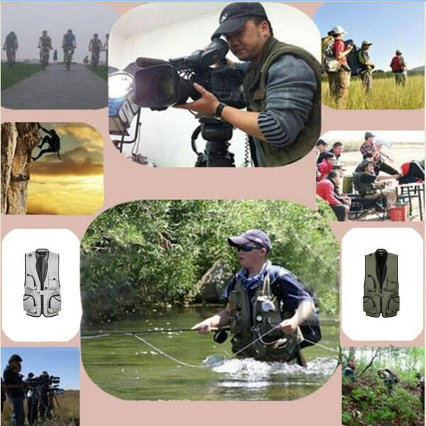 Pocket Vest Director Reporter Waistcoat Fishing Travel Hunting