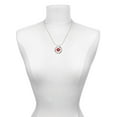thumbnail image 3 of Delight Jewelry Silvertone Red Lips Laugh Ring Charm Necklace, 18", 3 of 4