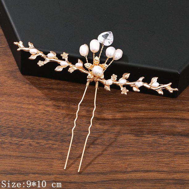 Horquillas para el cabello, accesorios para el cabello para mujer, accesorios de boda, pinzas para el cabello, joyería, perla, diamantes de imitación, flor, horquillas para el cabello, tocado Tan Jianjun unisex