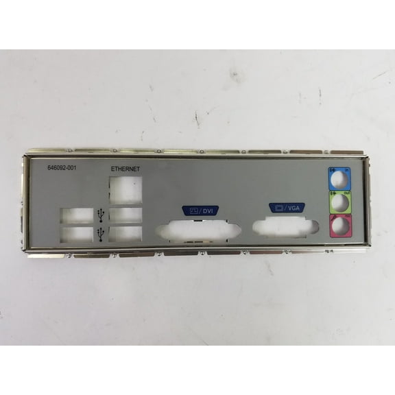 Pre-Owned HP 644016-001 I/O Shield For Pavilion P7 Desktop Motherboard (Good)