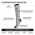 thumbnail image 3 of Lsque Colorful Mandalas Pattern Sport Compression Socks for Men & Women 15-20 mmHg Knee High Nurse Pregnant Running Medical and Travel Athletic, 3 of 6