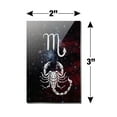 thumbnail image 3 of Scorpio Scorpion Zodiac Sign Horoscope in Space Rectangle Acrylic Fridge Refrigerator Magnet, 3 of 4