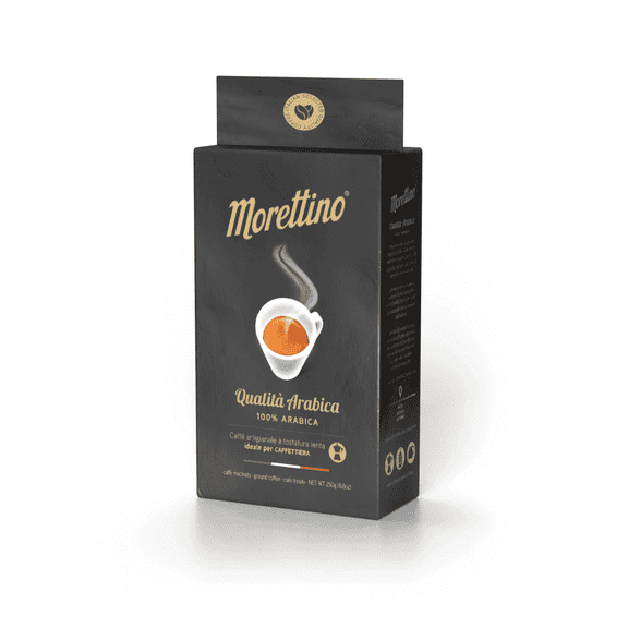 Morettino Ground Coffee Espresso Arabica Italian Medium Roast 1 Count 250g