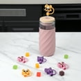 thumbnail image 4 of Cook With Color 6-Piece Halloween Bow Straw Toppers – Multicolor Drink Covers, Dishwasher Safe, 4 of 5