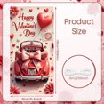 thumbnail image 2 of Pink Flamingo Happy Valentine's Day Banner Heart-shaped Glasses Flamingo Backdrop Red Bow Pearl Necklace Love Background for Valentine's Day Party Romantic Date Photo Shoot, 2 of 9