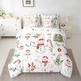 thumbnail image 2 of Castle Fairy Children Xmas Snowman 7-Piece Twin Bedding Sets,Candy Cane Bedding Comforter Set,Christmas Tree Breathable Sheet Sets,Super Cozy Room Decor, 2 of 8