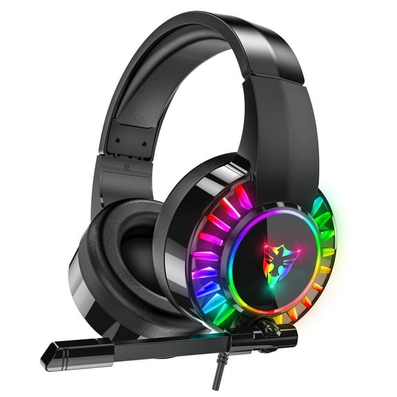 G505 RGB Gaming Wired Headphones, USB Mic Noise Cancelling And Audio Control Over-Ear Headphones