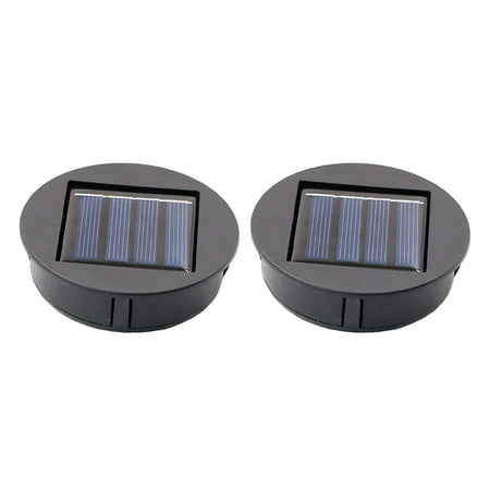 

Jueka 2pcs Hanging Lantern Panel With LED Bulb Battery Box Solar Light Replacement Top