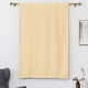 thumbnail image 4 of Nvzi Cortina opaca con lazo, aislante térmico, ajustable, para ventanas pequeñas, con bolsillo para barra (46" x 63", beige), 4 of 5