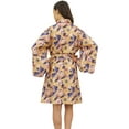 thumbnail image 6 of Bimba Women's Cotton Poplin Bridesmaid Robe Floral Printed Cover Up Wrap - 26, 6 of 7