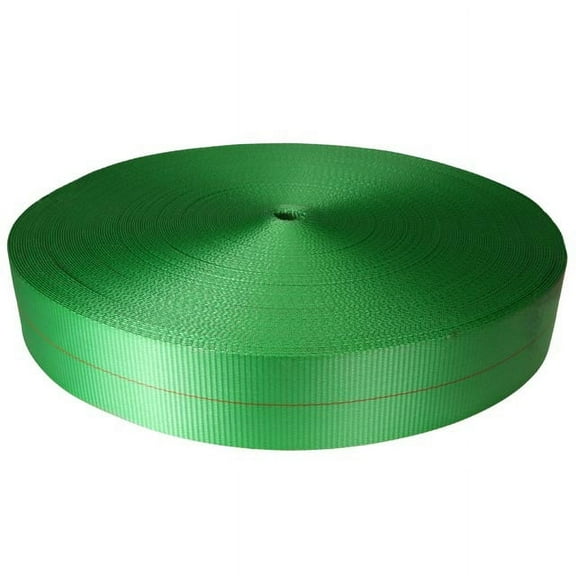 3" x 300' 20K Polyester Cargo Webbing - Green