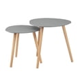 thumbnail image 2 of Convenience Concepts S20-303 Oslo Tables d'Appoint Gigognes Modernes Robustes en Bois, Gris, 2 of 3