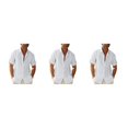 thumbnail image 2 of Sonducket Camisa con botones para hombre, camisetas de diseño Simple de Color sólido para caminar en la playa de verano para niños, ropa de Type1 NO1, 2 of 6