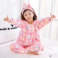 thumbnail image 1 of Pijamas de estilo princesa para niñas, conjunto de ropa de dormir de lana de Coral, ropa de dormir de franela cálida de invierno, traje de Navidad, 3-12 años, 1 of 2