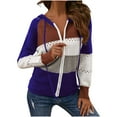 thumbnail image 2 of AOOCHASLIY Women Fall Tops Clothes Women's Casual Loose Cuffs Long Sleeved Color Matching Long Knitted Cardigan, 2 of 4