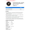 thumbnail image 2 of Drive Belt Tensioner Pulley - Compatible with 1988 - 2003 Pontiac Grand Prix 1989 1990 1991 1992 1993 1994 1995 1996 1997 1998 1999 2000 2001 2002, 2 of 2