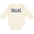 thumbnail image 3 of Inktastic Dallas in Blue Text Boys or Girls Long Sleeve Baby Bodysuit, 3 of 5