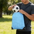 thumbnail image 6 of Leodye 1PCS Mesh Drawstring Sports Backpack, Lightweight Durable Design, Portable Carry Bag for Soccer Basketball Volleyball Storage -13.58*16.53in, 6 of 6