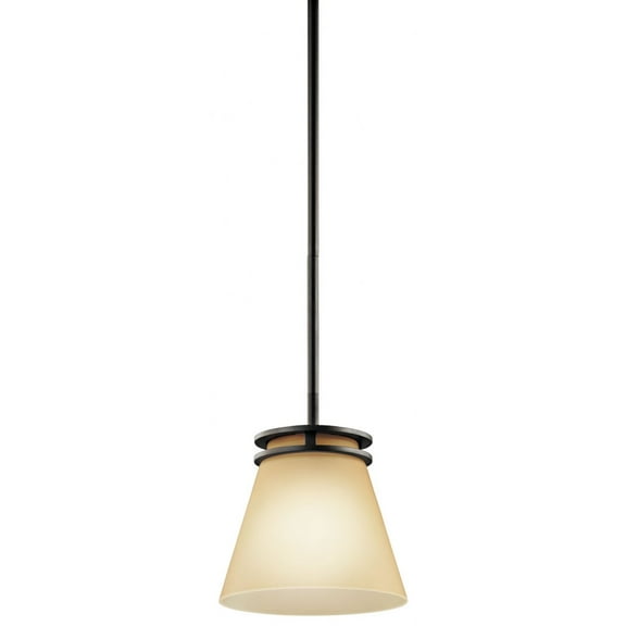 1687OZ Kichler Lighting Hendrik - 1 light Mini-Pendant - with Soft Contemporary inspirations - 9 inches tall by 8 inches wide-Olde Bronze Finish