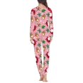 thumbnail image 4 of Pijama de manga larga con temática navideña para mujer, ropa de dormir cálida e informal para el hogar, jersey de otoño, ropa de dormir con estampado a pedido, 4 of 4