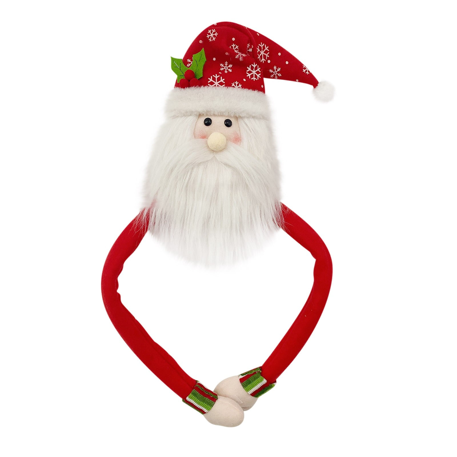 1Pc Cute Mini Xmas Scarf Santa Claus Hats For Pet Toys Christmas Holiday Decor 