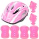 thumbnail image 2 of Juego de 7 piezas de casco y almohadillas protectoras para ciclismo y patinaje - Diseño infantil en color rosa y rojo Equipo de seguridad para niños, 2 of 8