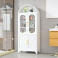 thumbnail image 6 of 73" Tall Metal Arched Kitchen Pantry Cabinet in Elegant Design Featuring Durable Adjustable Shelves and Storage, 6 of 12