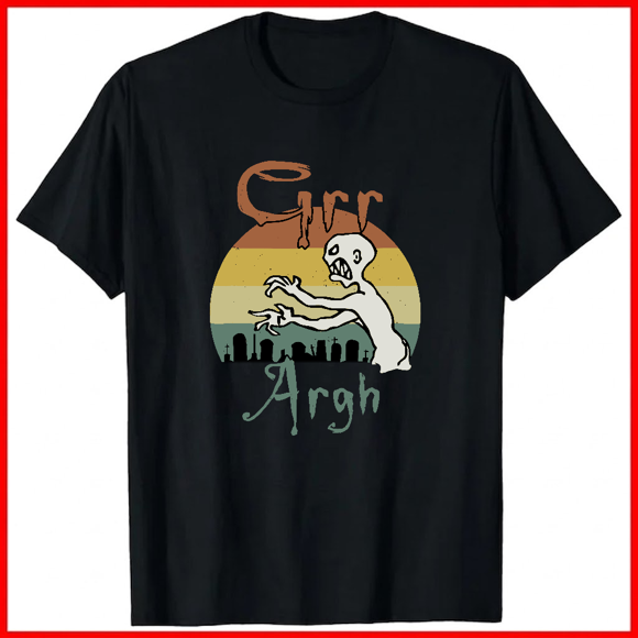 Vampire Slayer Grr Argh Funny Retro Horror Halloween Style Unisex T-Shirt V16592, up to size 5XL