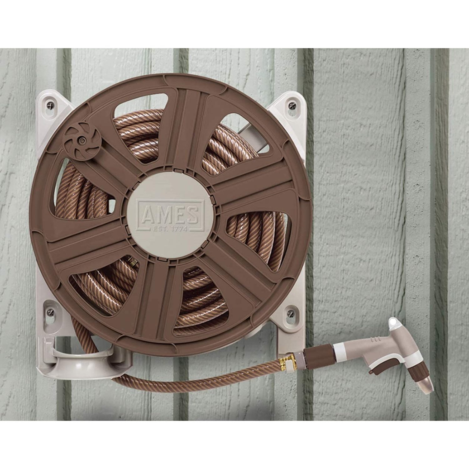 AMES 2388340 ReelEasy Side Mount Reel, 100-Foot Hose Capacity