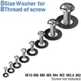 thumbnail image 2 of Black Plastic Washers, Washer For Mechanics, Assortment Of Washers Washer For Mechanics 500 Pcs, 2 of 5
