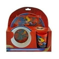 thumbnail image 4 of SUPERHERO Snack Size Melamine Plates and Bowls Sets Batman, Superman, Man of Steel, Caped Crusader  (SUPERMAN Dinner Set (3pc)), 4 of 4