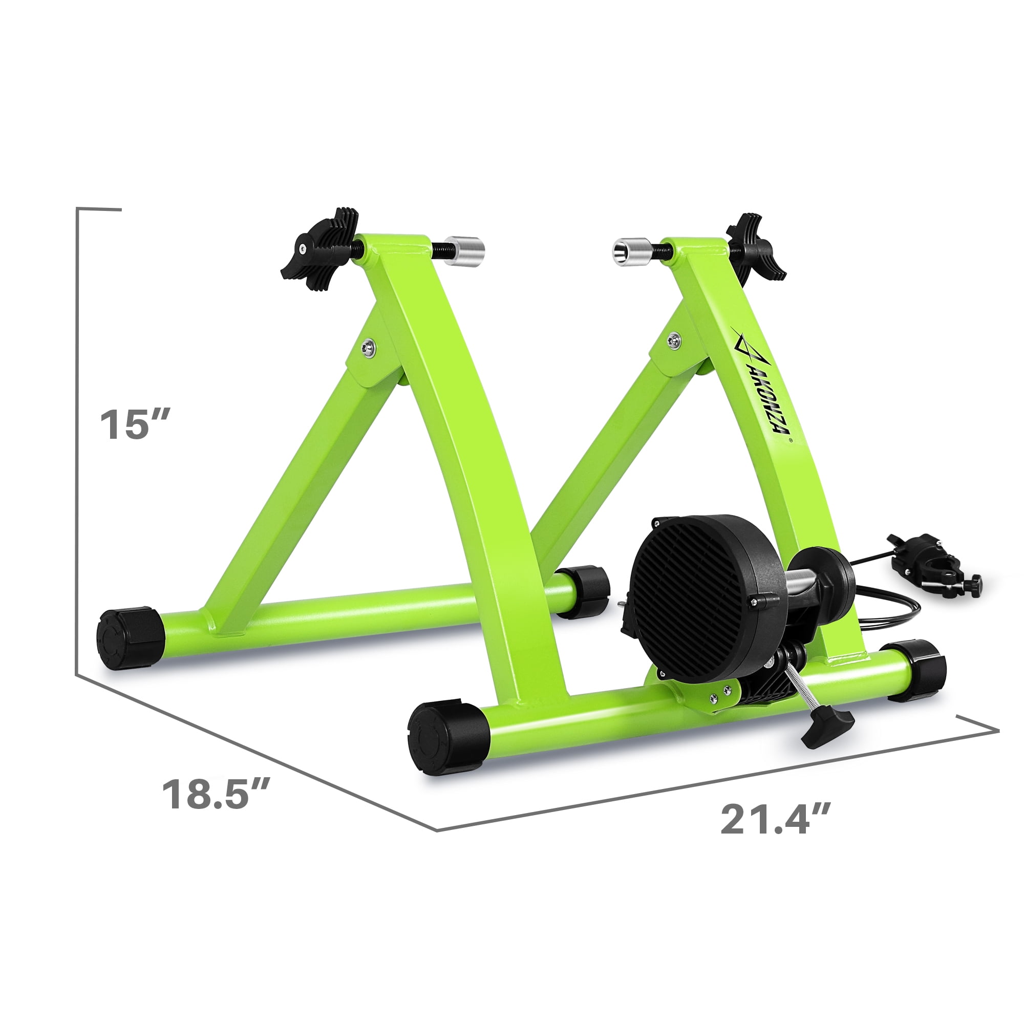 AKONZA Magnet Steel Bike Bicycle Indoor Exercise Trainer Stand Black//Blue