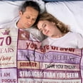 thumbnail image 7 of XZYG 70th Birthday Gifts for Women 70th birthday blanket for Her 70 Year Old Famale Gift Ideas Birthday Throw Blanket Gifts for 70 Year Old Birthday Gift for Women Wife Mom Grandma(50*60inch), 7 of 7