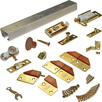 Johnson Hardware 100FD362 Commercial-Grade Panel Hardware Set, For 75 lb Bi-Fold (Best Commercial Door Locks)