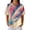 Pink, variant on Summer Polo Shirts for Women Waffle Knit Retro Texture Print Golf Shirts for Women Short Sleeve Button Down Collar Fashion Clothing Blouse Orange XXL