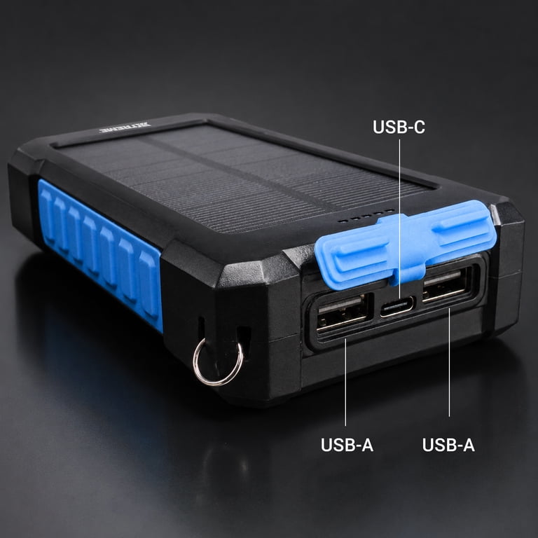 20000mah Solar Power Bank With Usb-c And Usb-a photo 2
