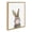 Natural, variant on Kate and Laurel Sylvie Bubble Gum Bunny Framed Canvas Wall Art by Amy Peterson Art Studio, 18x24 Gold, Cute Whimsical Animal Art for Wall