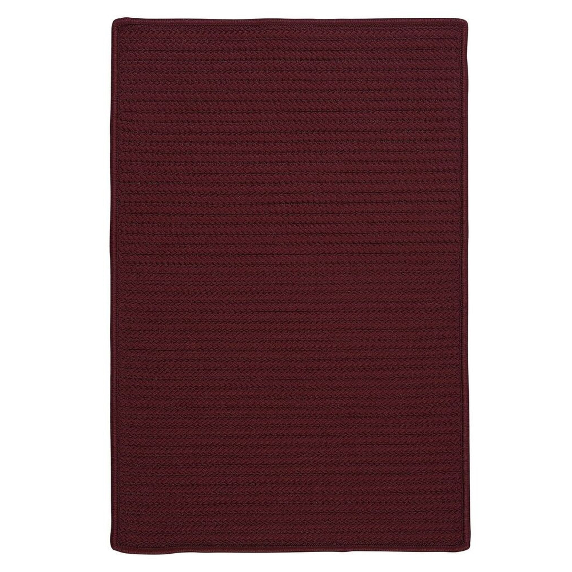 8' x 10' Maroon Red Rectangular Area Throw Rug