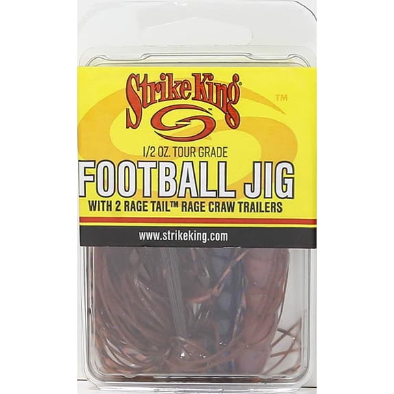 Strike King Touchdown Fishing Lure for Bass with Color Coordinated Weedguards