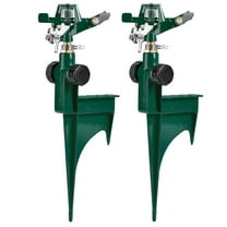 Orbit 1/2" Impact Lawn Sprinkler with Metal Step Spike, 2 pack