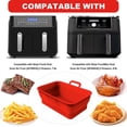thumbnail image 2 of New Upgrade Collapsible Silicone Pot Foldable Silicone Double Air Fryer Liners Basket  Air Fryer Rack Accessories, 2 of 8