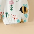 thumbnail image 7 of HCNTES Baby Girl Clothes 0 3 6 9 12 18 Months Letter Print Mommy is my Bestie Ruffle Romper and Floral Short Sets Cute Baby Summer Outfit, 7 of 7