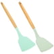 thumbnail image 2 of GOOHOCHY 2 espátulas de silicona resistentes al calor, antiadherentes, para cocina, para voltear pescado., 2 of 8