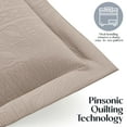 thumbnail image 4 of Clara Clark Quilt Sets, 5 Piece Lightweight Reversible Quilt Bedspread, Grid Weave Coverlet Bedding Set, Queen Beige Cream, 4 of 9