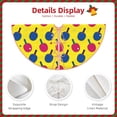 thumbnail image 3 of Balery Colorful Ping Pong Printed Christmas Tree Skirt , Merry Christmas Party Christmas Tree Decoration,Adjustable Tree Skirt-48", 3 of 6