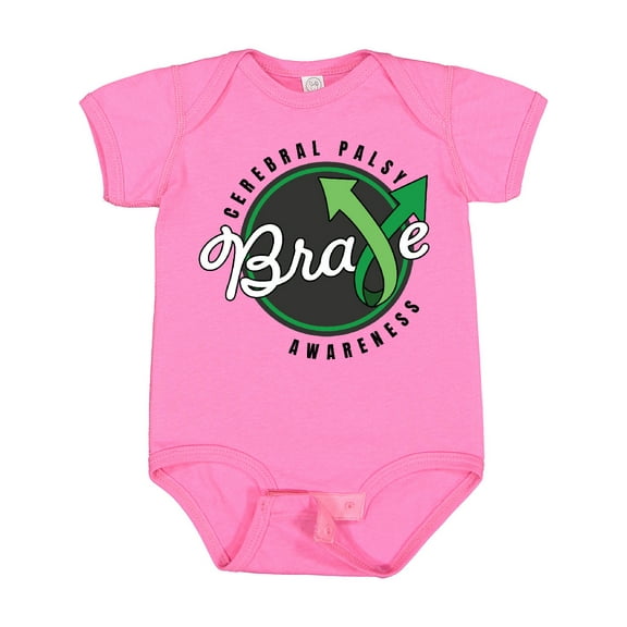 Inktastic Cerebral Palsy Awareness Brave Boys or Girls Baby Bodysuit