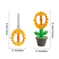 thumbnail image 3 of EGNMCR Scissors In The Beginning Of School Season Flower Modeling Standing foldable Handmade Scissors Cute Paper Cuttings Student Stationery Office Supplies Plastics handmade scissors, 3 of 6
