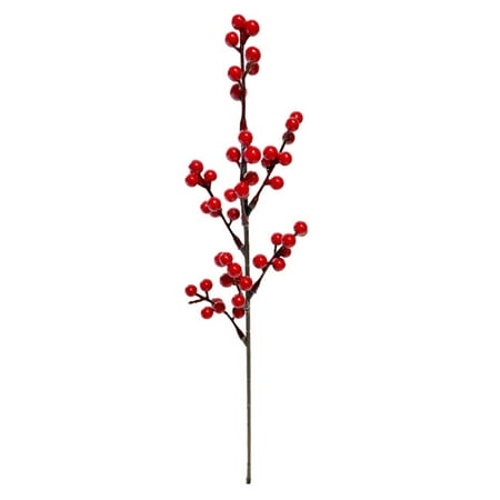 

Artificial Red Berry Stems Picks Berries Branches for Christmas Tree Decorations Crafts Wedding Holiday Season Winter Home Decor