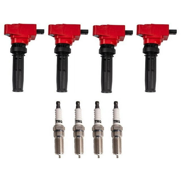Ignition Coil and Spark Plug Kit 8 Piece - Compatible with 2019 - 2021 Ford Edge 2.0L 4-Cylinder 2020