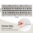 thumbnail image 5 of White Geometric Zigzag Circle Pattern Kitchen Rug Mat,Kitchen Runner Rugs Non Skid Washable,Decorative Kitchen Floor Mats for Kitchen,Sink,Laundry,17"X47", 5 of 5